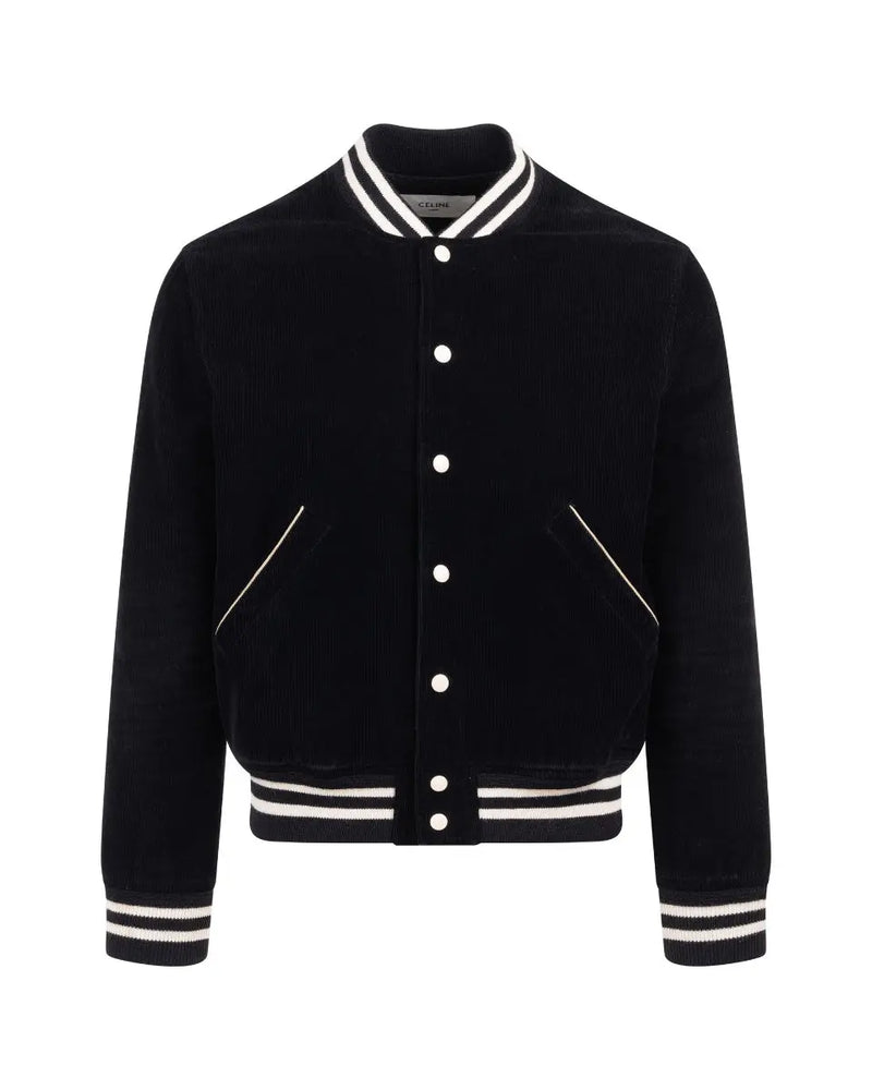 Celine back-patch corduroy teddy jacket thumbnail