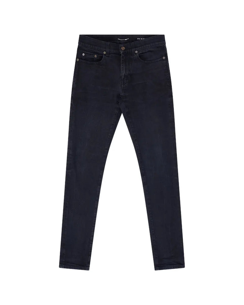 Saint Laurent D02 black low-waist skinny jeans thumbnail