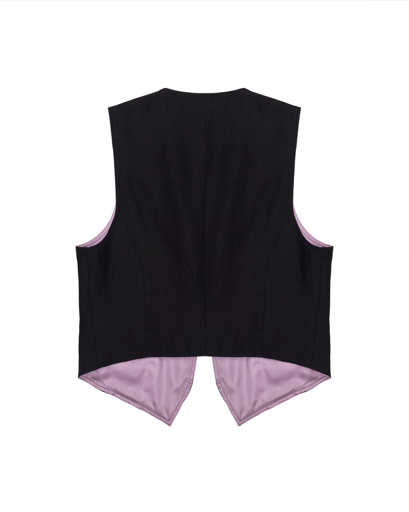Ann Demeulemeester Waistcoat with Lavender Lining thumbnail