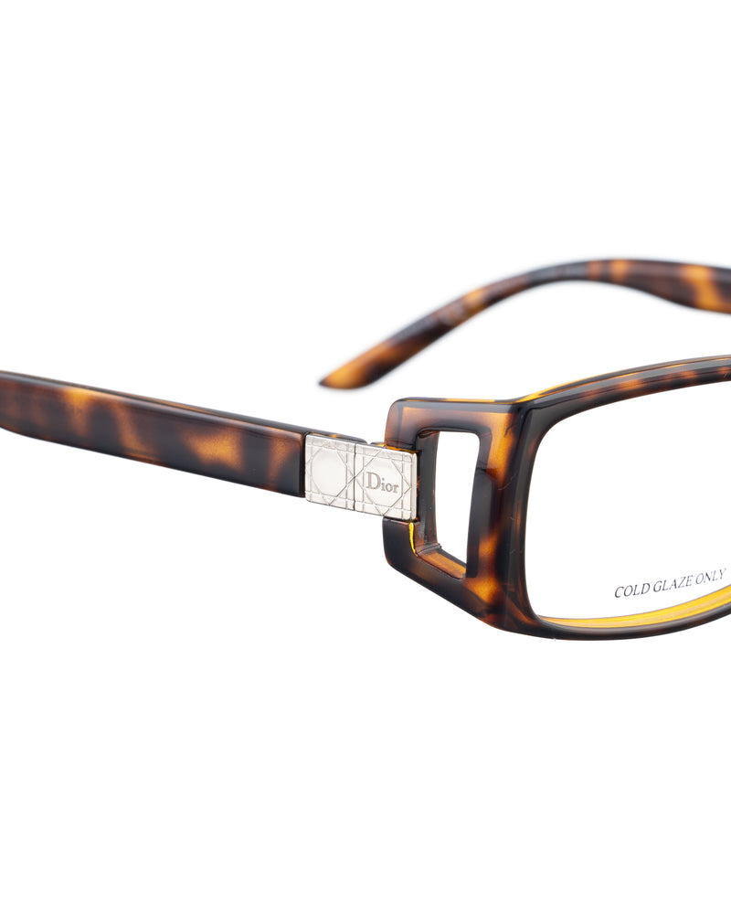 Dior 00s Brown Tortoise Plastic Glasses thumbnail