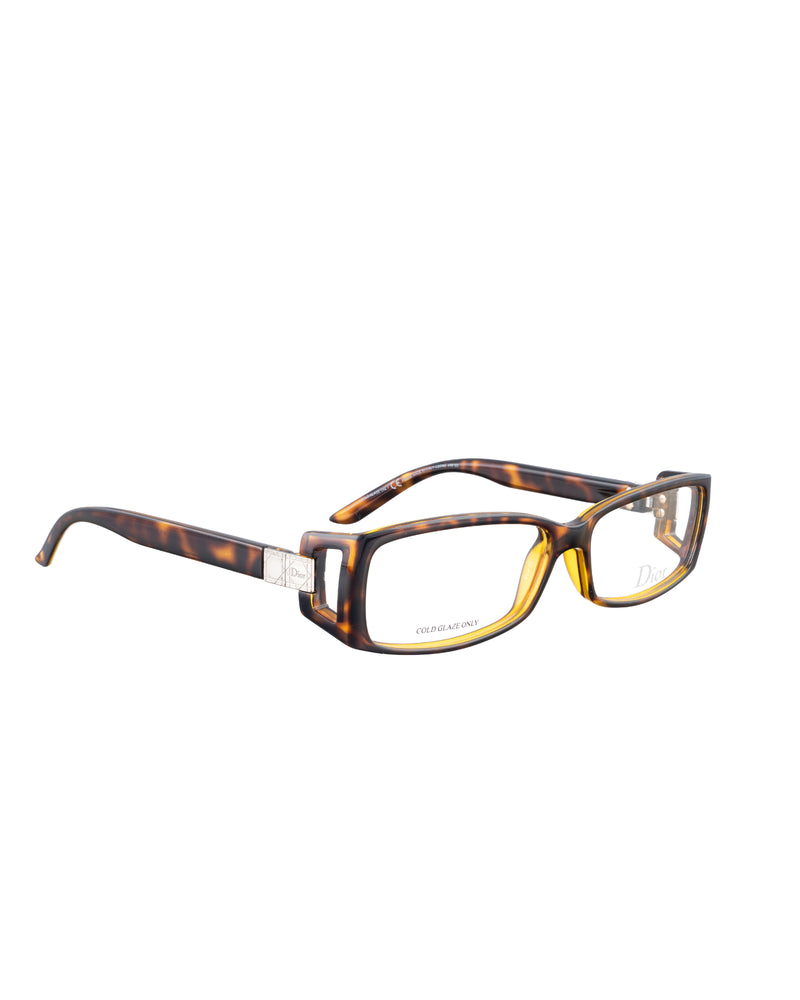 Dior 00s Brown Tortoise Plastic Glasses thumbnail