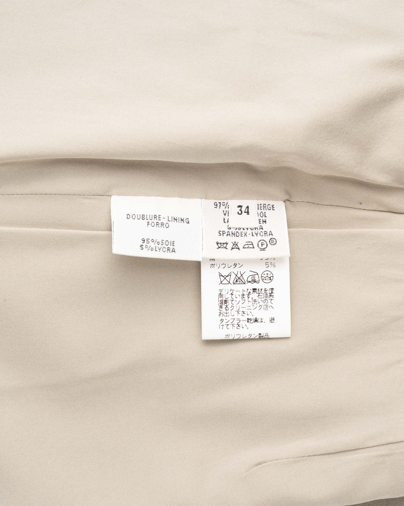 Hermes overlap grey midi skirt thumbnail