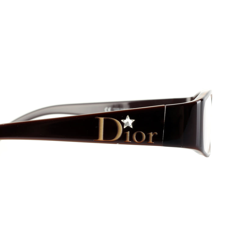 Christian Dior Brown Crystal Star Flat glasses thumbnail