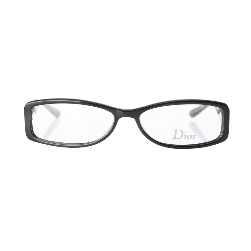 Christian Dior ’90s Lock Detail Black Rectangular Glasses thumbnail