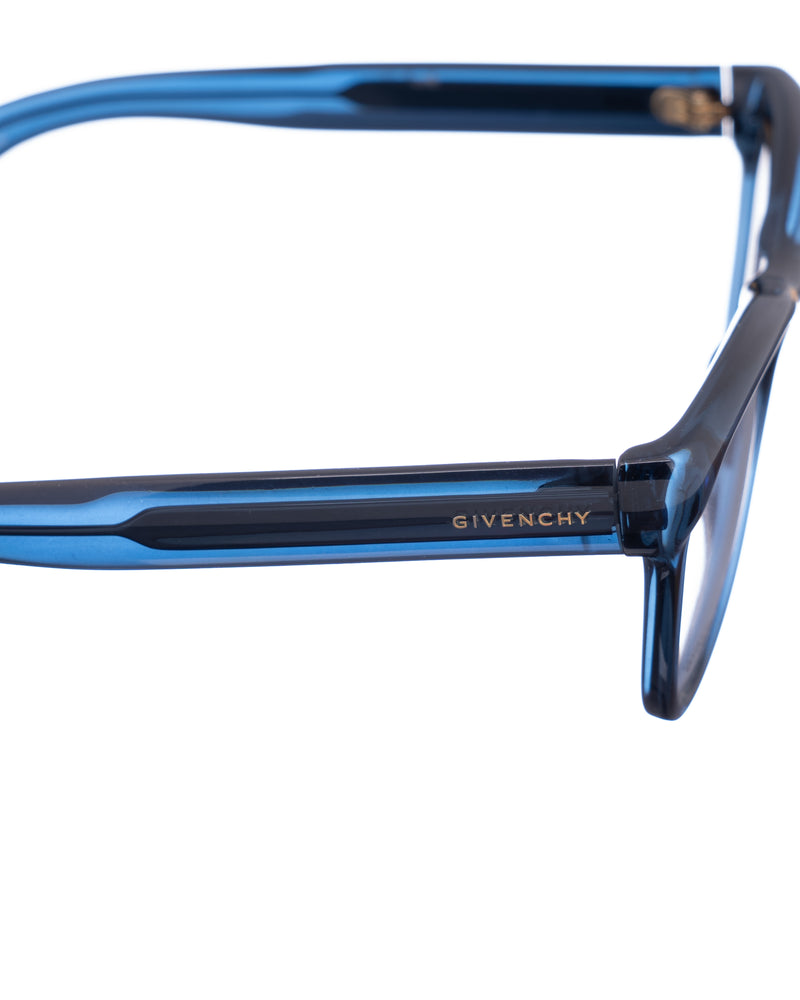 Givenchy 00s Bold Nerdy Navy Blue Glasses thumbnail