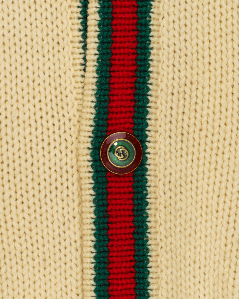 Gucci “Guccy” Tiger Cable Knit Cardigan thumbnail