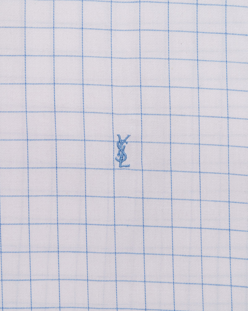 Saint Laurent short sleeve white and checkered shirt thumbnail