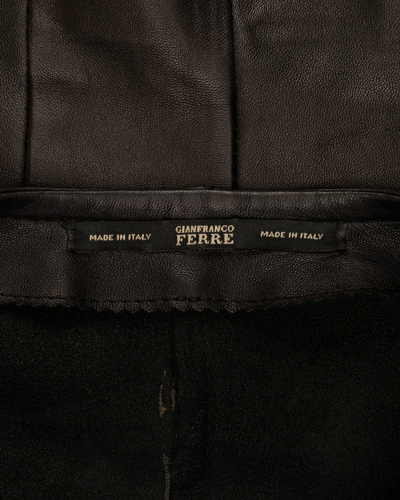 Gianfranco ferre leather jacket thumbnail