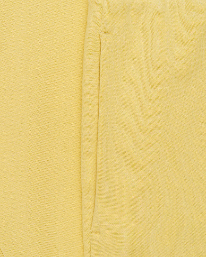 Moncler logo patch wide leg yellow sweatpants thumbnail