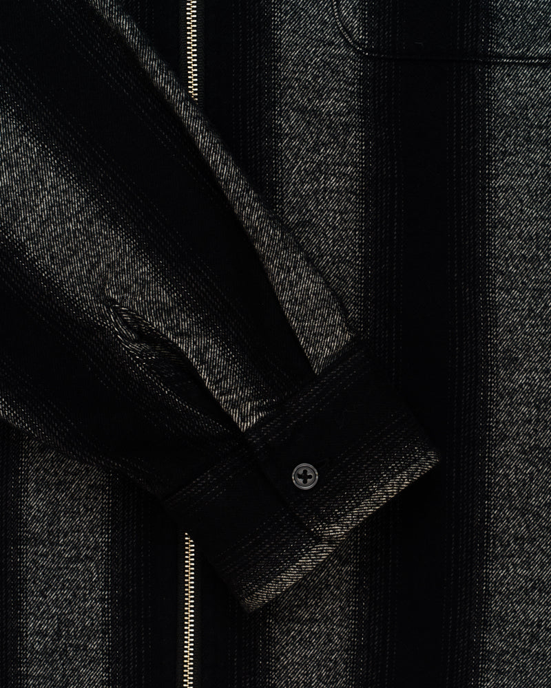 Supreme Stripe Flannel Zip Up Shirt thumbnail