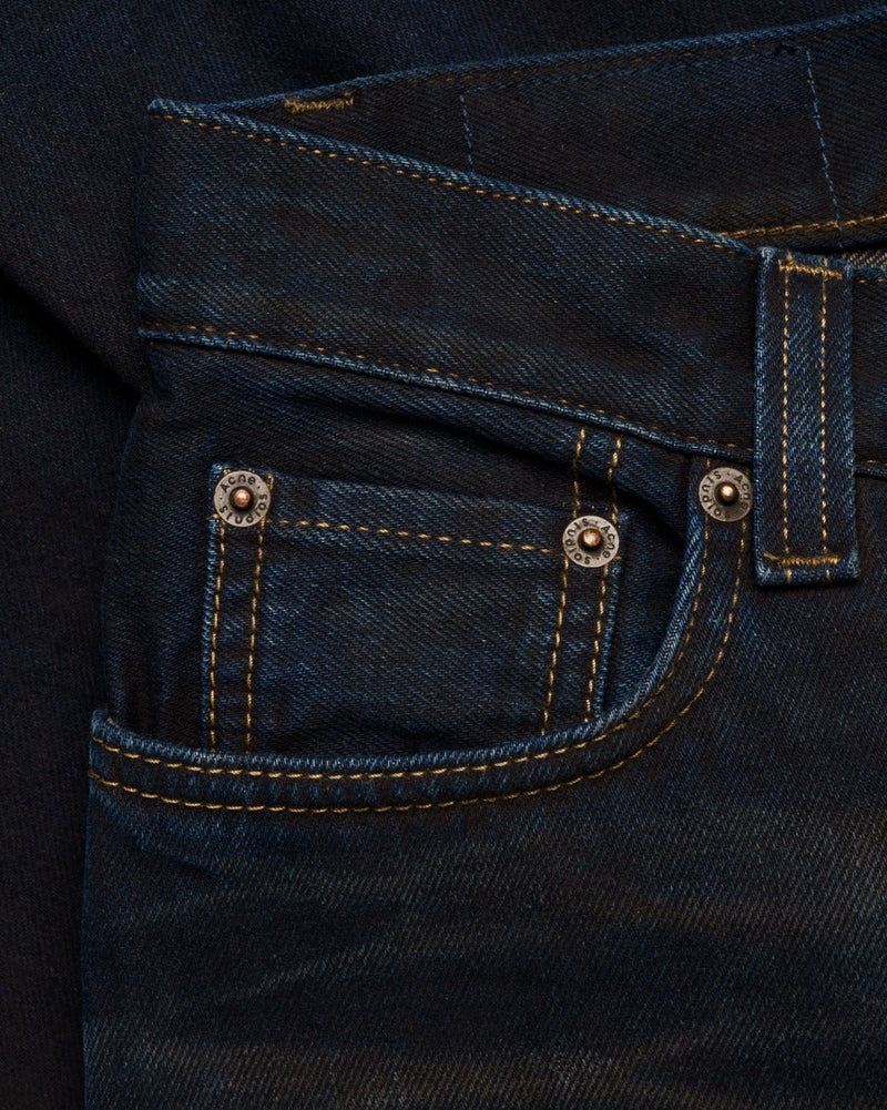 Acne Studios leather-trimmed pocket jeans thumbnail