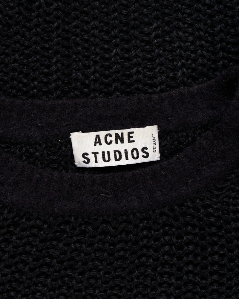 Acne Studios Ninon linen open-knit sweater thumbnail