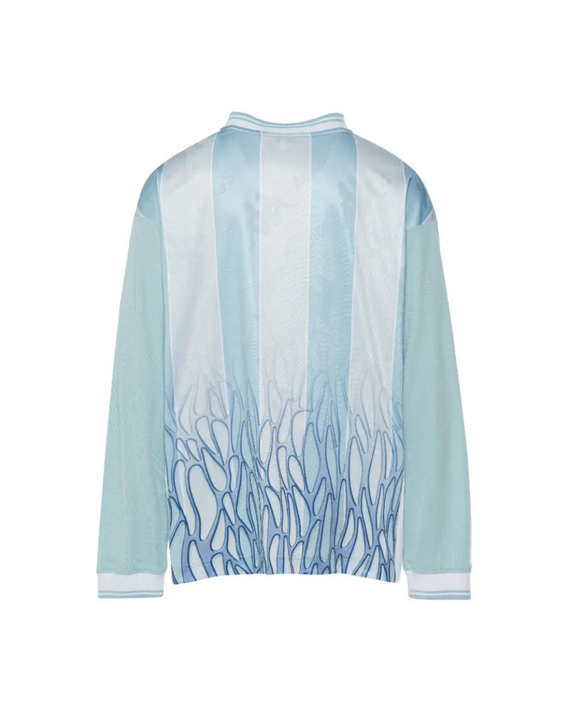 Acne Studios x Kappa football jersey blue long sleeve t-shirt thumbnail