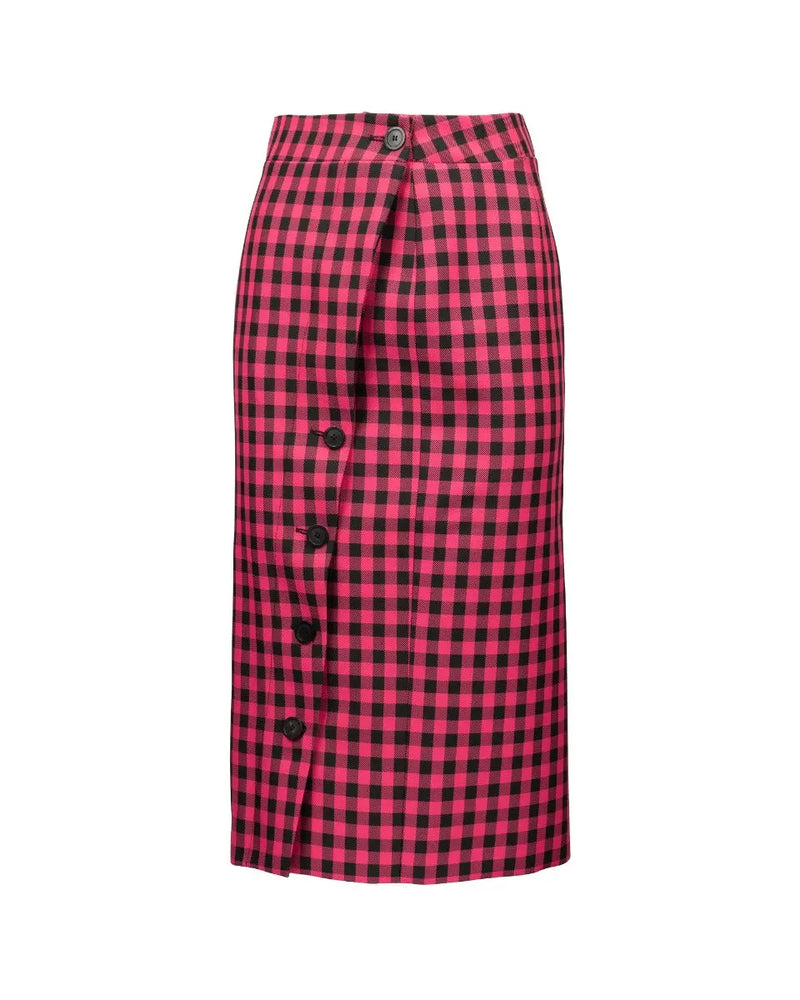 Balenciaga checked pencil skirt thumbnail