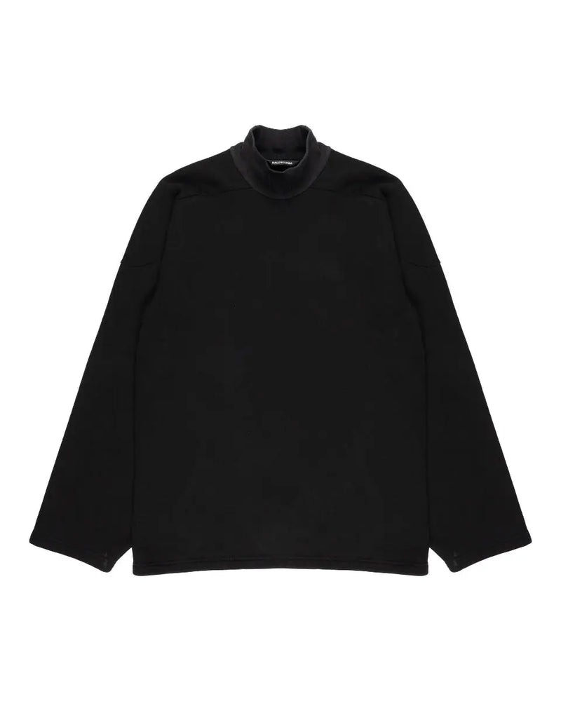 Balenciaga mock neck fleece sweatshirt thumbnail
