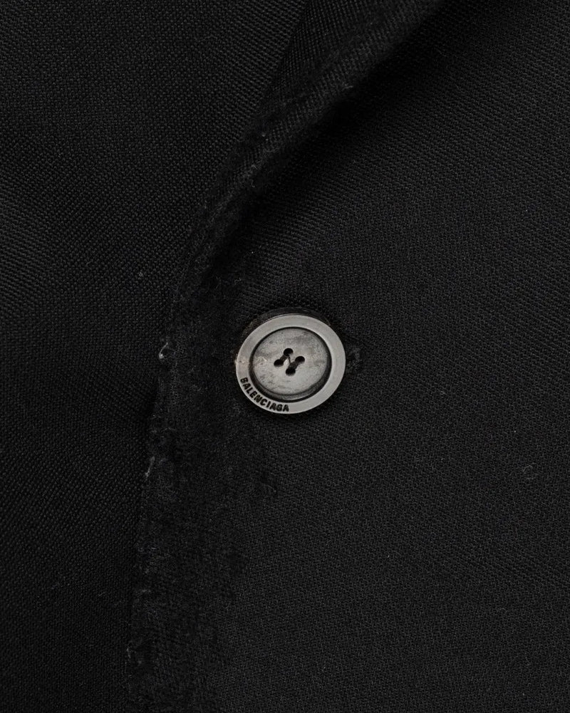 Balenciaga Unifit destroyed double-breasted blazer jacket thumbnail