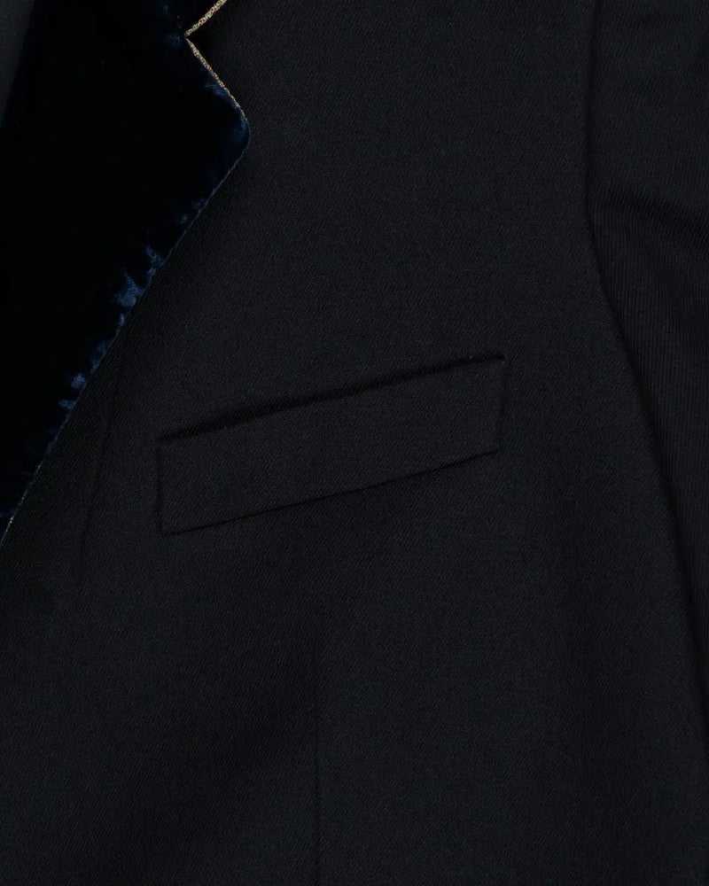 Roberto Cavalli velvet lapels blazer jacket thumbnail