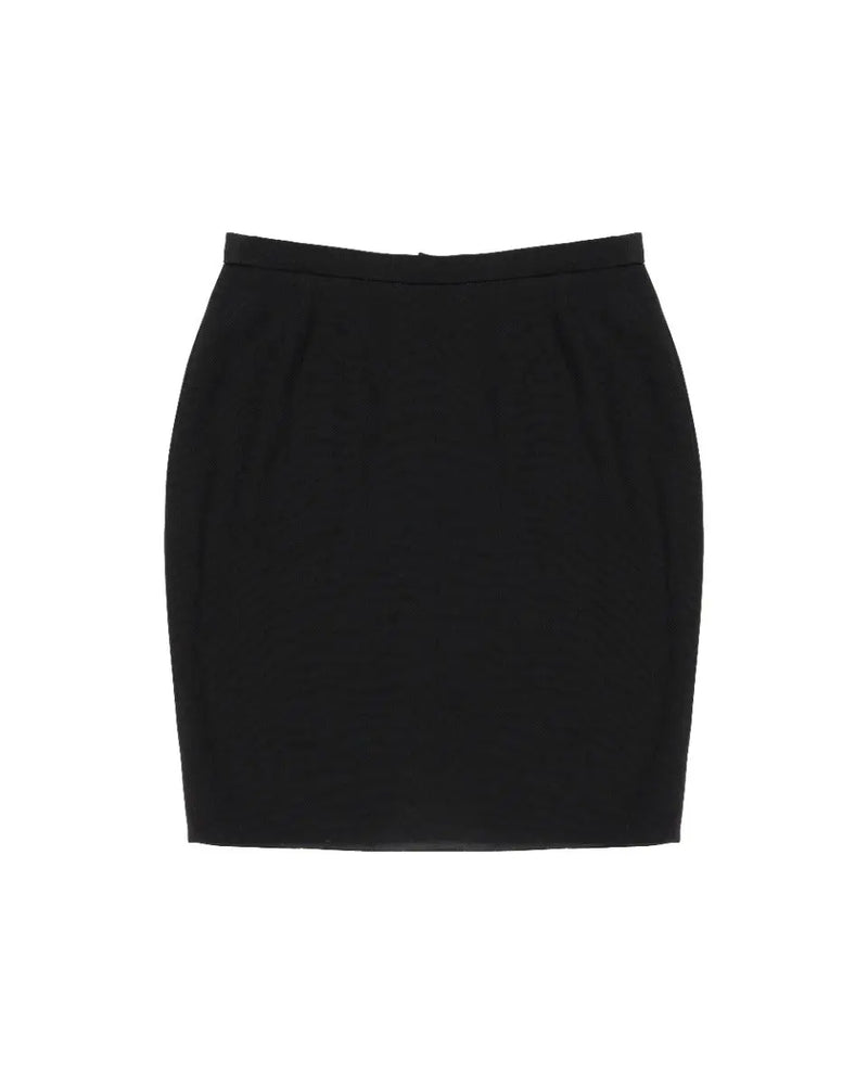 Chanel black wool mini skirt thumbnail