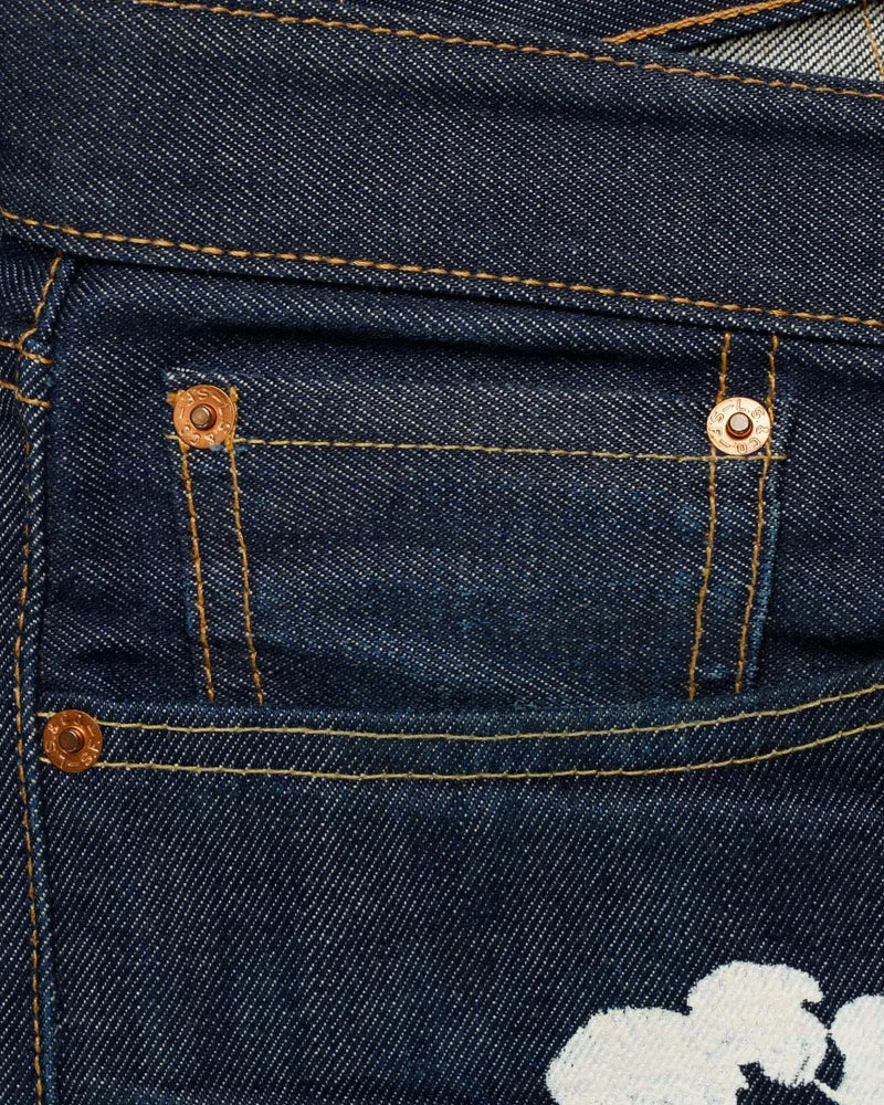 Denim Tears x Levi's wreath-print selvedge jeans thumbnail