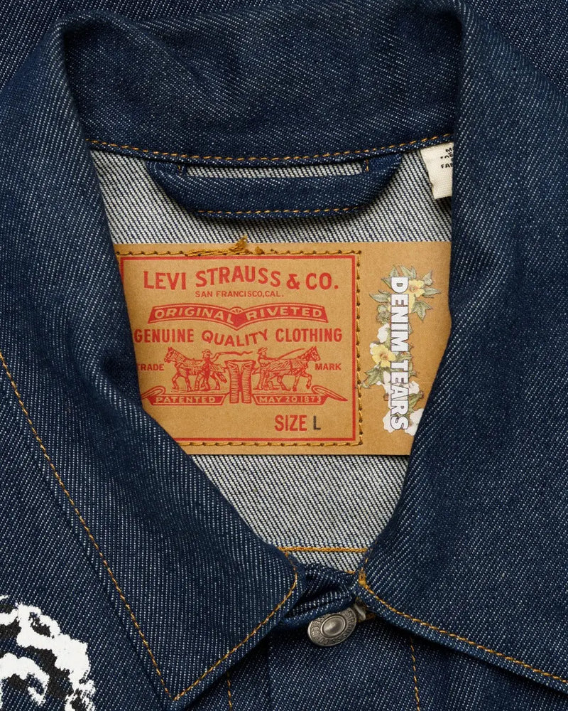Denim Tears x Stüssy x Levi's type 2 raw denim jacket thumbnail