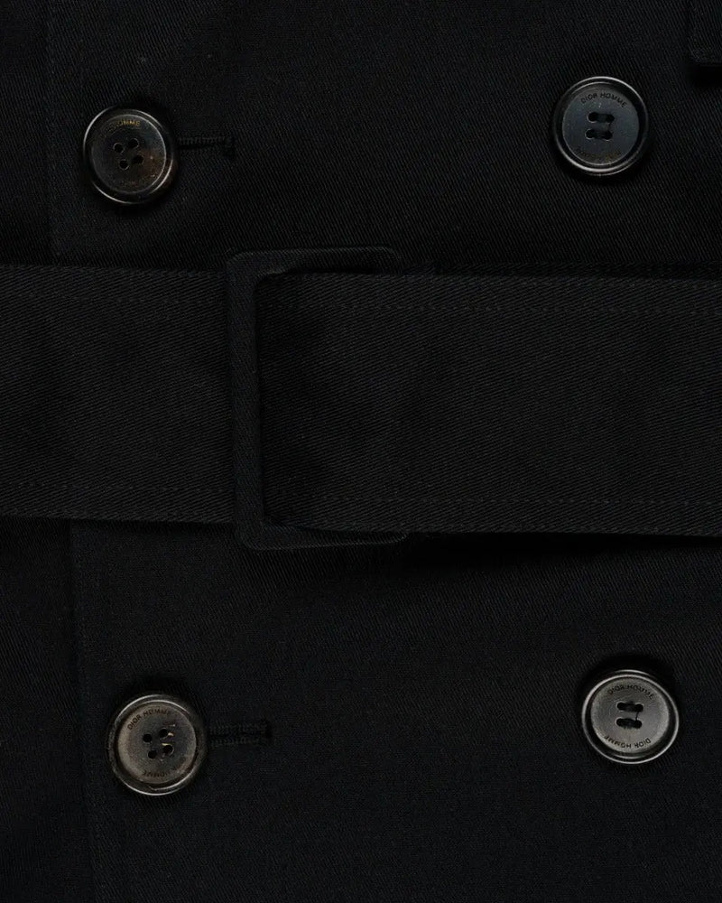 Dior Homme black trench coat thumbnail