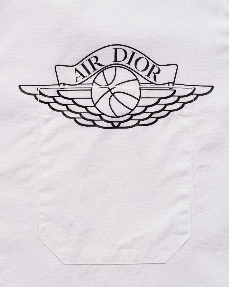 Dior x Air Jordan Air Dior white short sleeve button-up shirt thumbnail