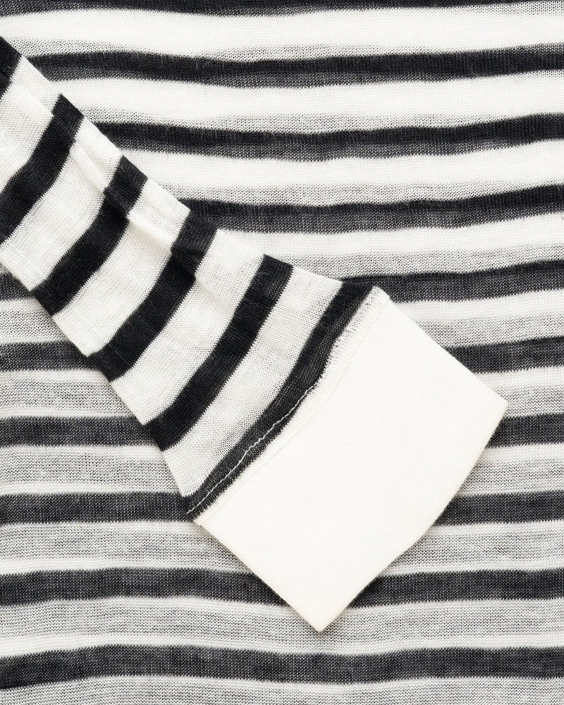 T by Alexander Wang see-through striped long sleeve t-shirt thumbnail