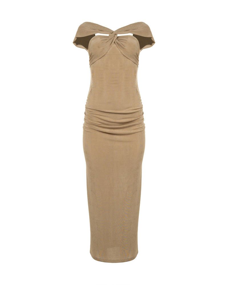MISBHV asymmetrical drape halter dress thumbnail