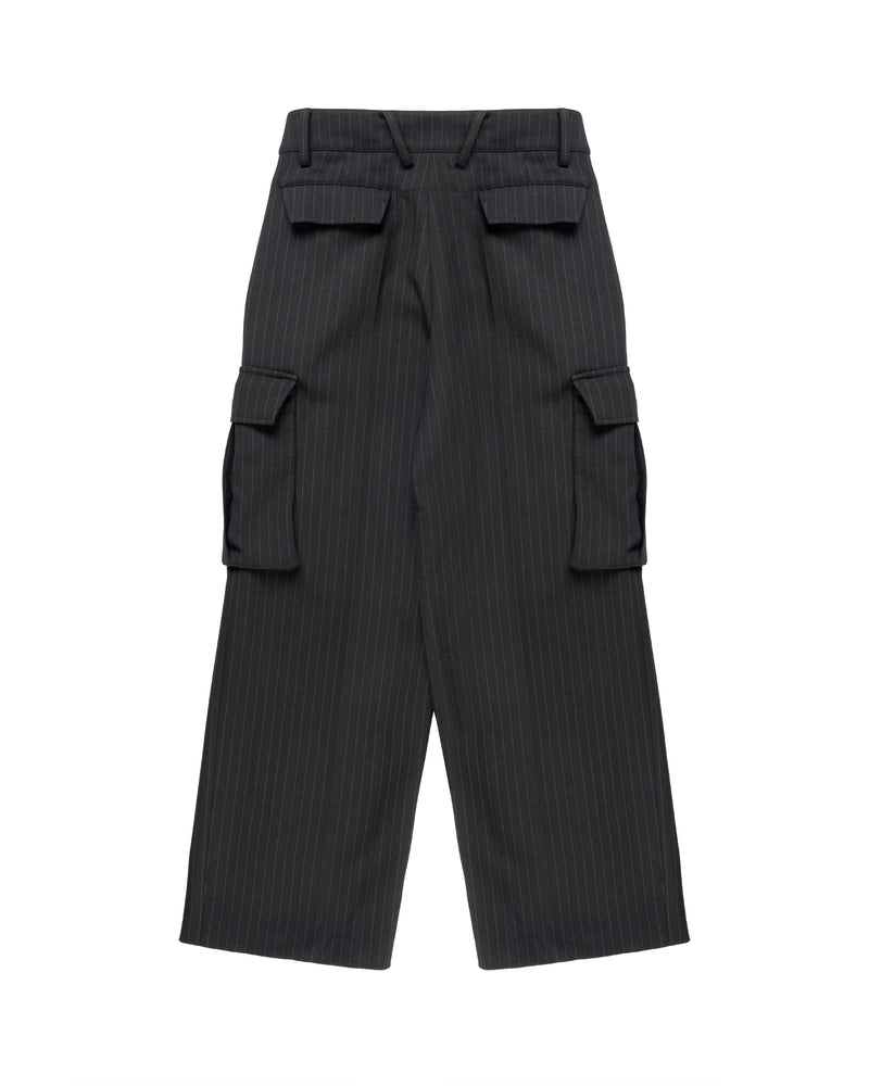MISBHV grey striped cargo pants thumbnail