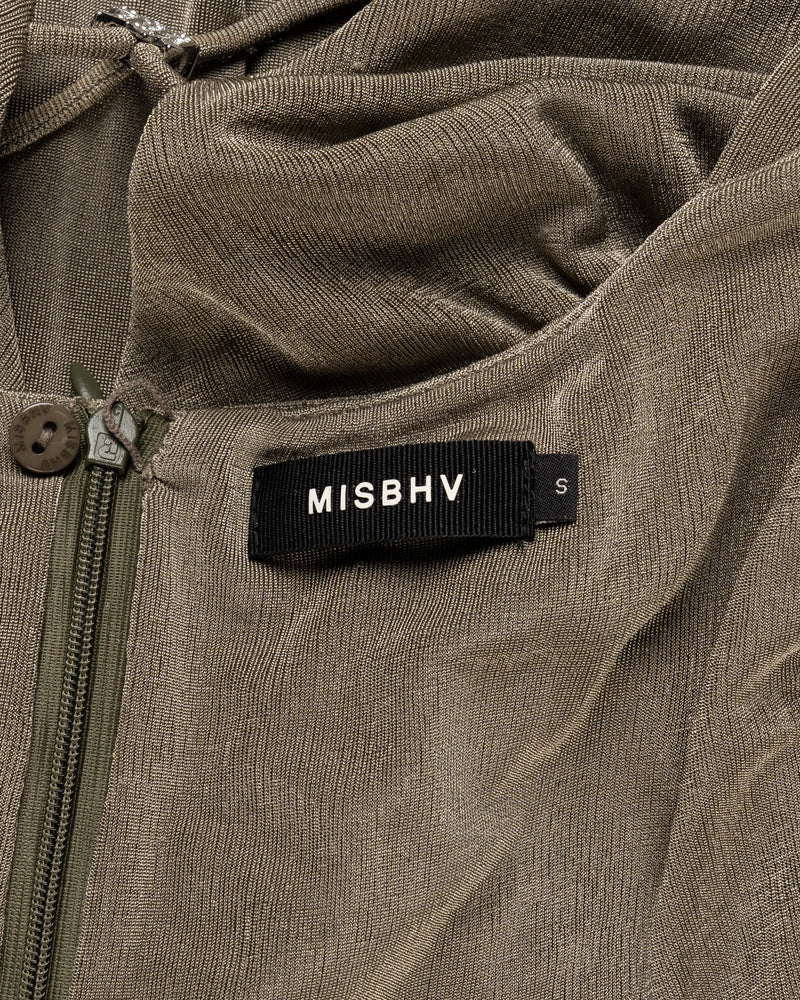 MISBHV 1-OF-1 drape lace beige dress thumbnail