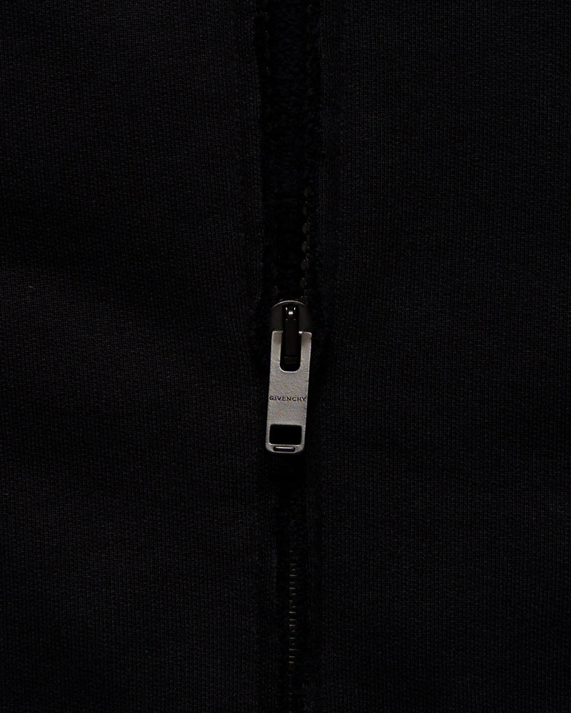Givenchy pierced back logo hooded bomber jacket thumbnail