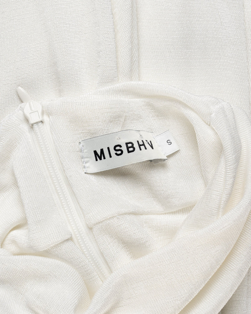 MISBHV 1-OF-1 open shoulders white long sleeve dress thumbnail