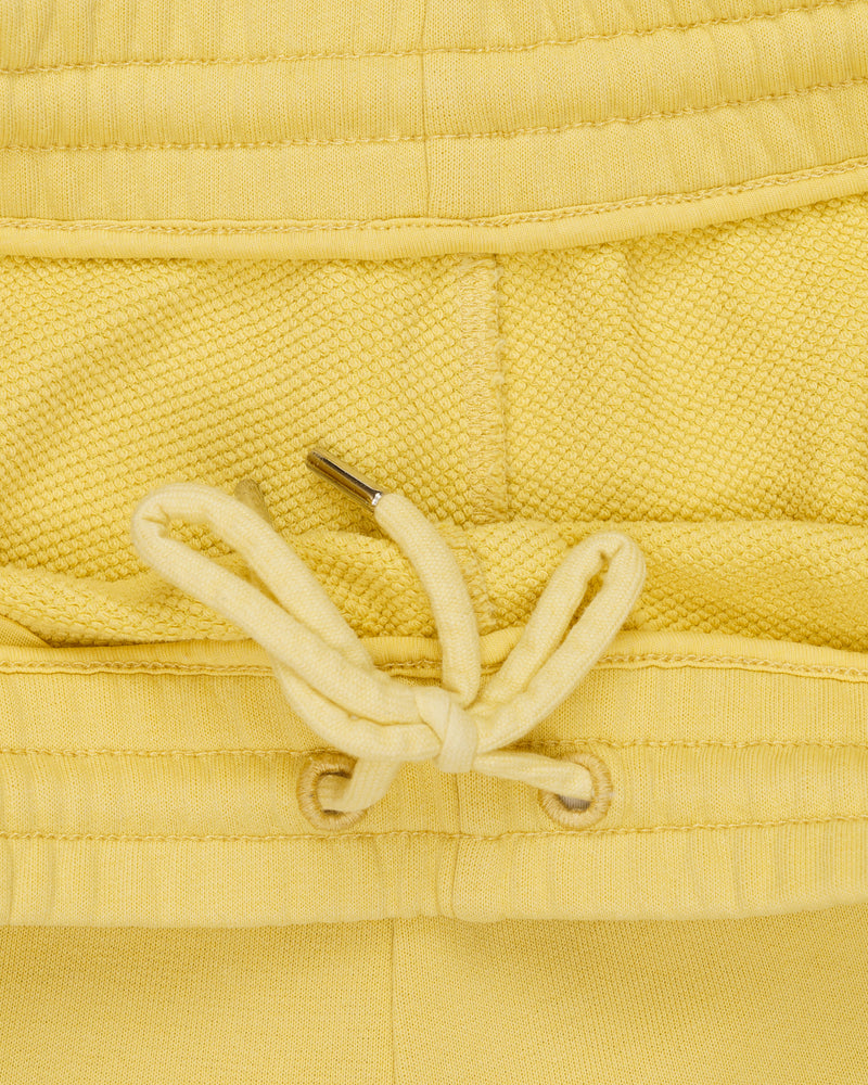 Moncler logo patch wide leg yellow sweatpants thumbnail