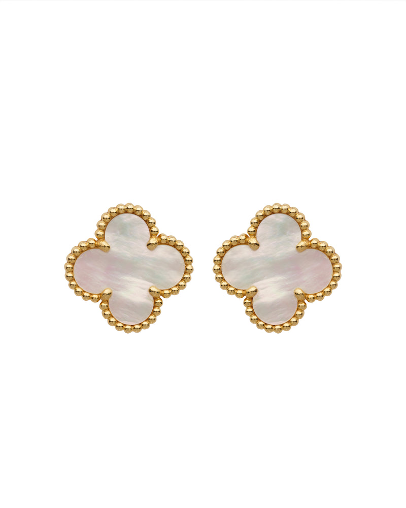 Van Cleef & Arpels Vintage Alhambra mother-of-pearl earrings thumbnail