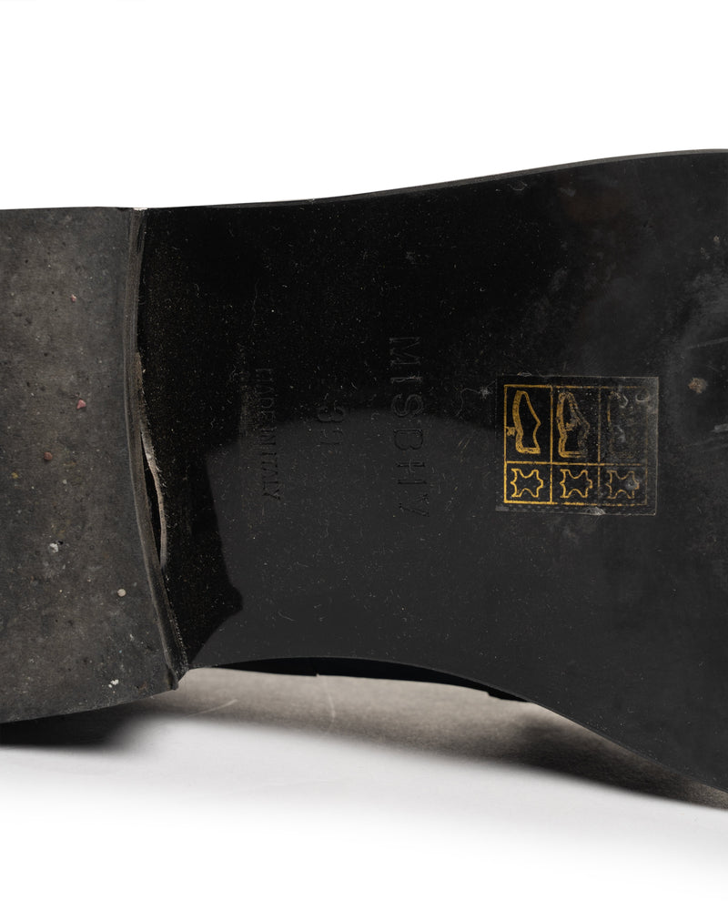 MISBHV "The Brutalist" black leather loafers thumbnail