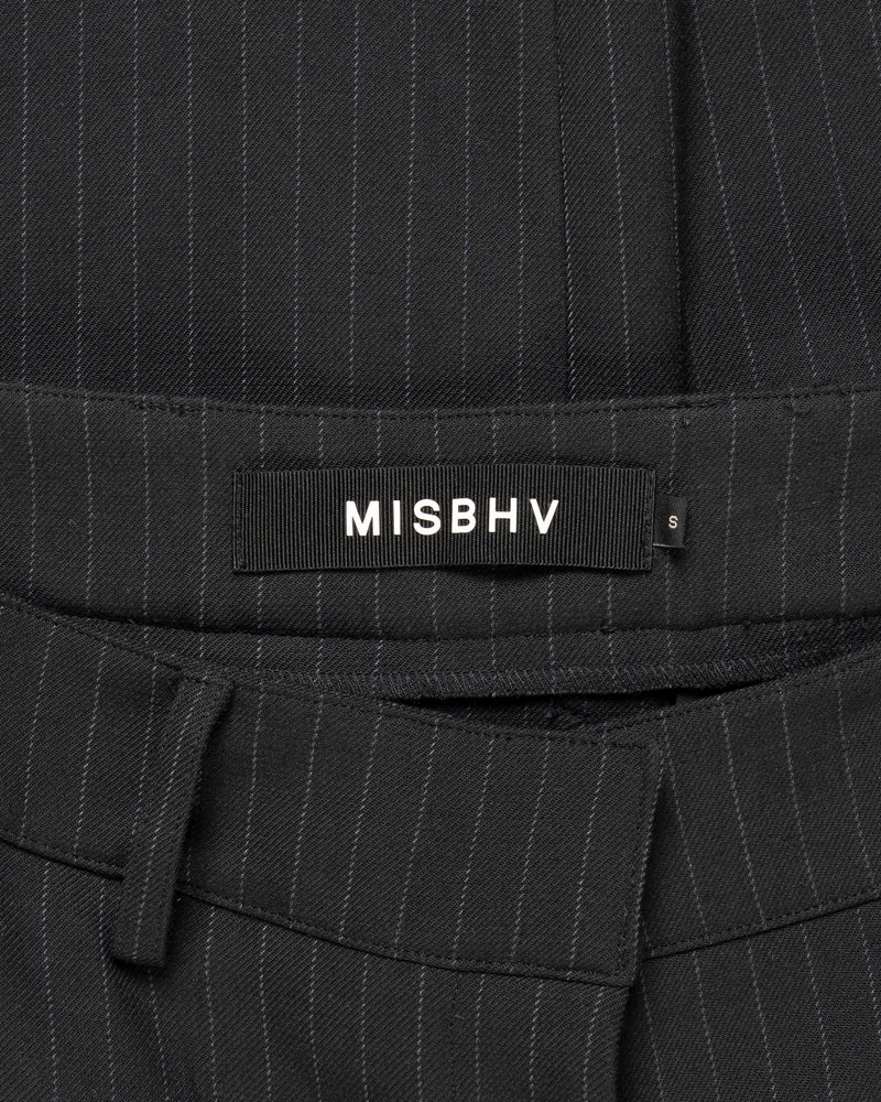 MISBHV grey striped cargo pants thumbnail