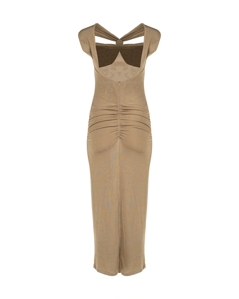 MISBHV asymmetrical drape halter dress thumbnail