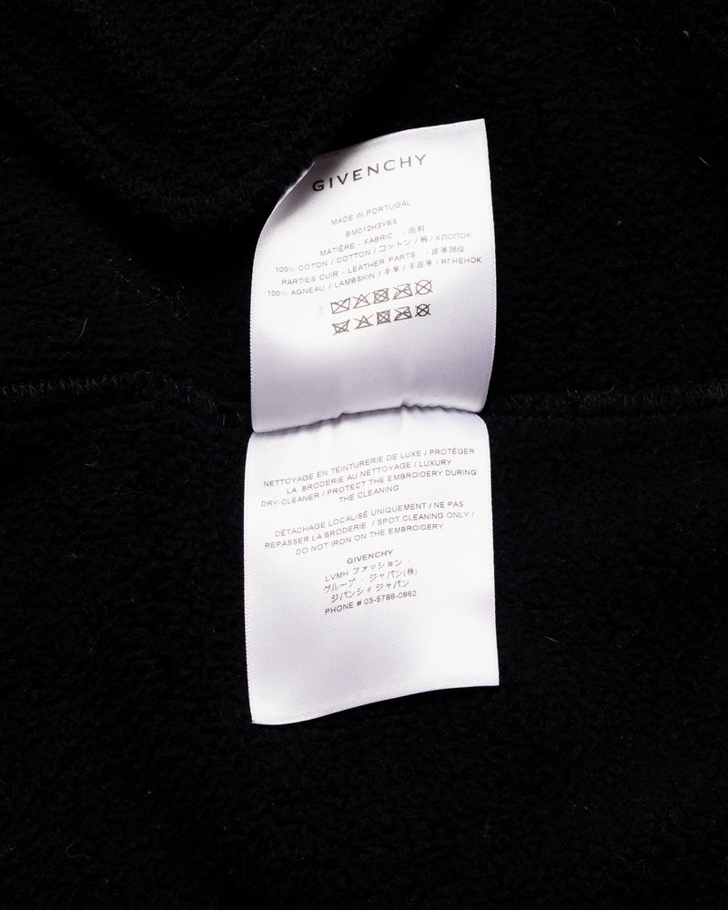 Givenchy pierced back logo hooded bomber jacket thumbnail