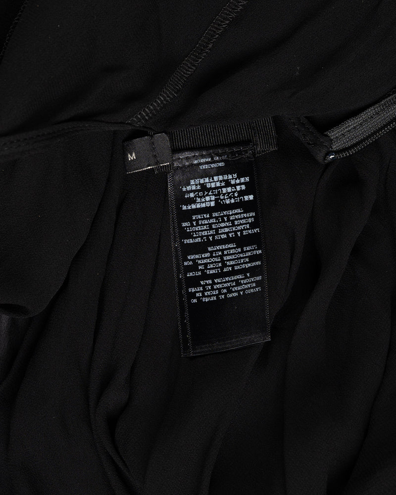 MISBHV 1-OF-1 single-shoulder ruched black dress thumbnail