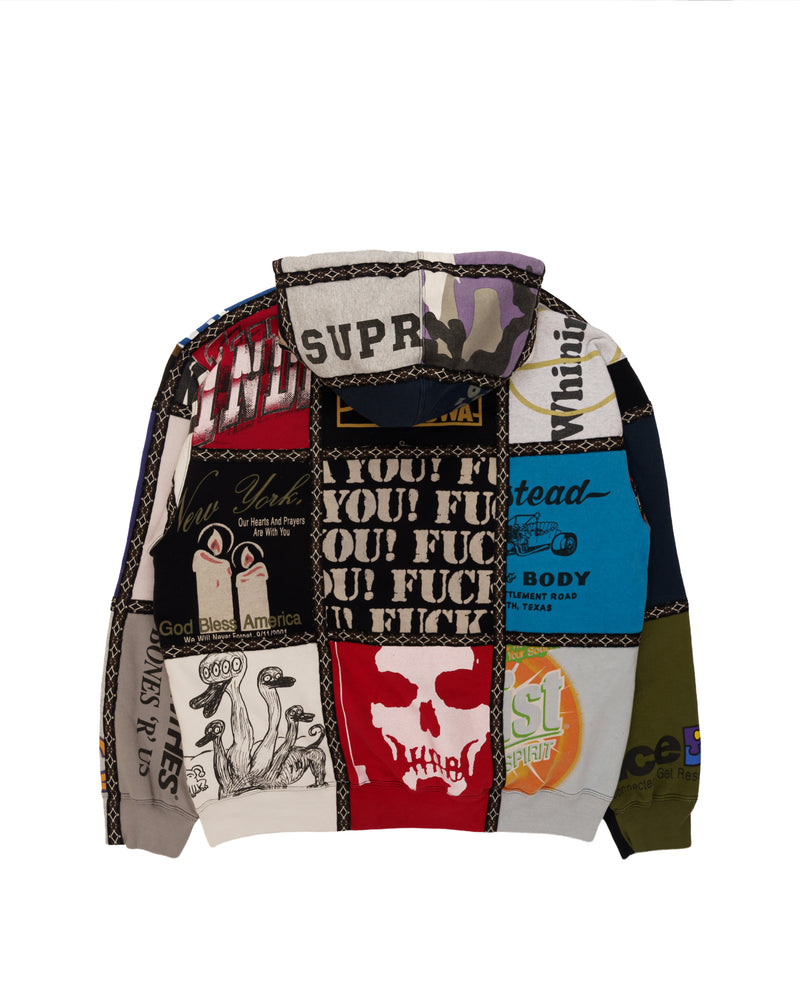 Supreme x Number (N)ine patchwork zip up hoodie thumbnail