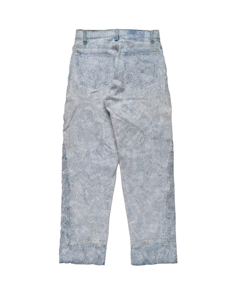 EARTHLING VIP Circus Stitch blue denim pants thumbnail