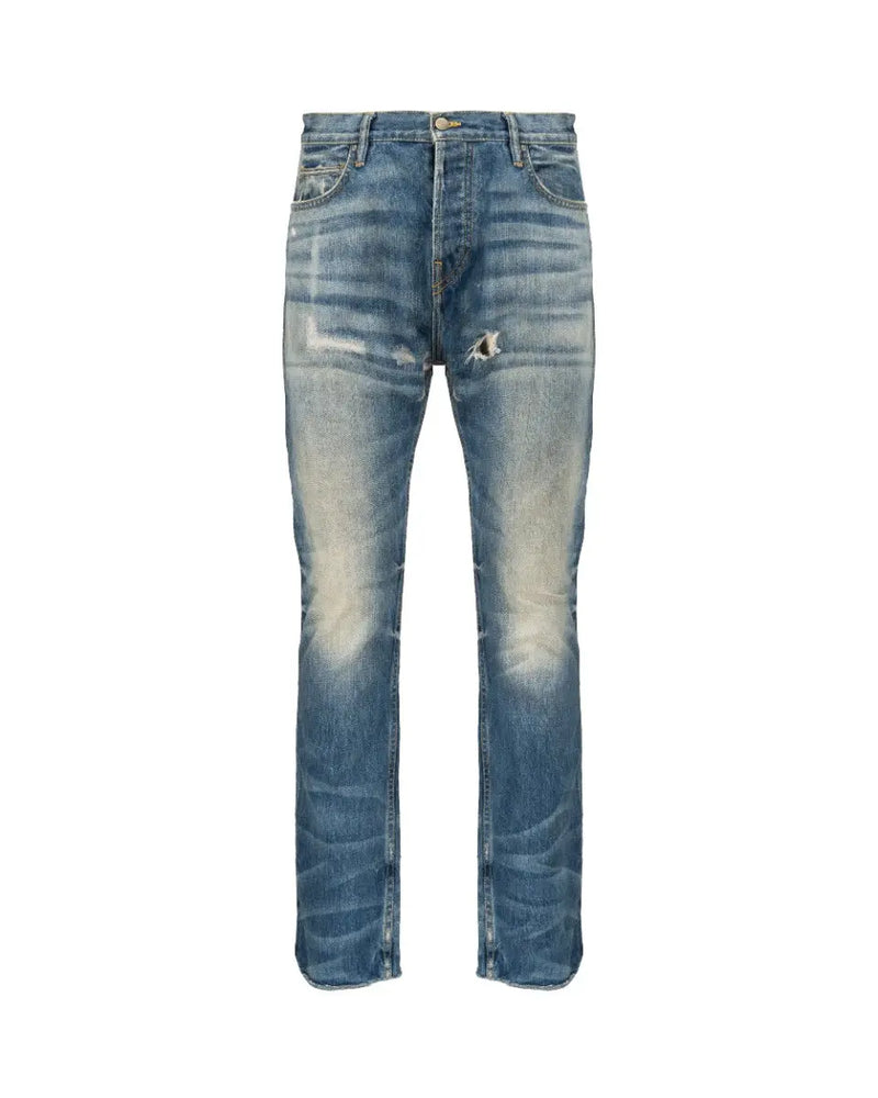 Fear of God Seventh Collection repaired dark blue denim thumbnail