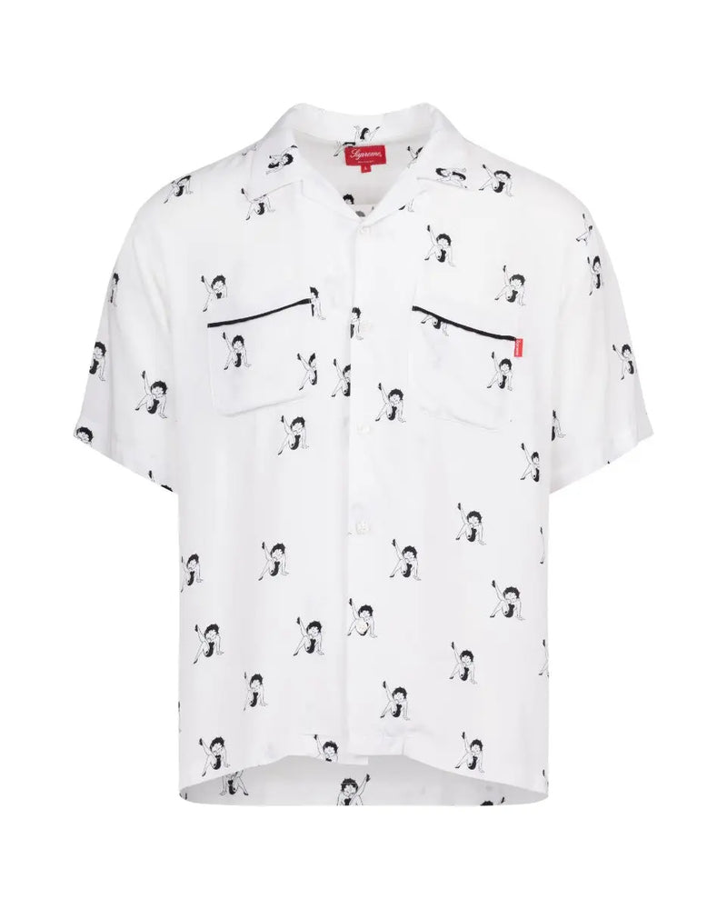 Supreme Betty Boop© white short sleeve shirt thumbnail