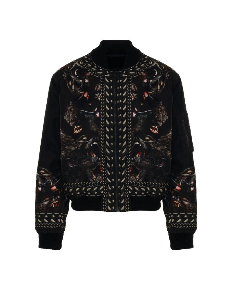 Givenchy Screaming Monkeys all-over print bomber jacket thumbnail