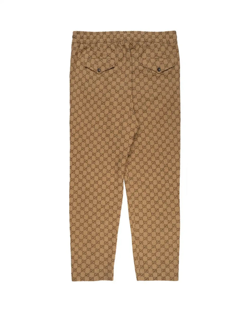 Gucci "GG" Camel monogram canvas sweat pants thumbnail