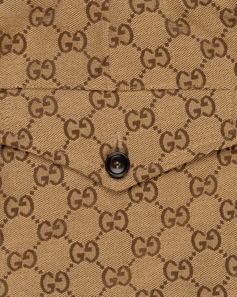 Gucci "GG" Camel monogram canvas sweat pants thumbnail