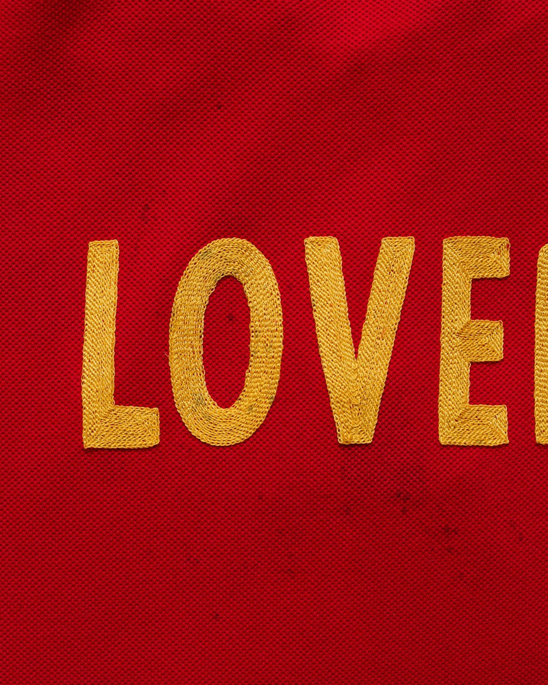 Gucci "Loved" red polo collar t-shirt thumbnail