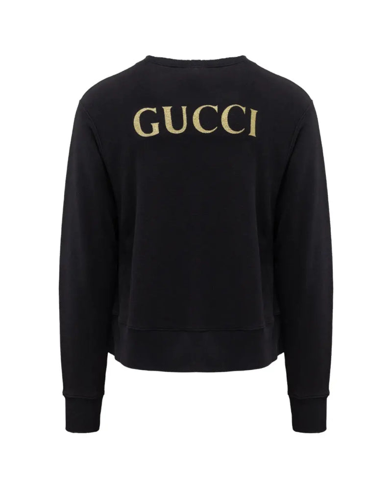 Gucci AC/DC "Blow Up Your Video" black crewneck sweatshirt thumbnail