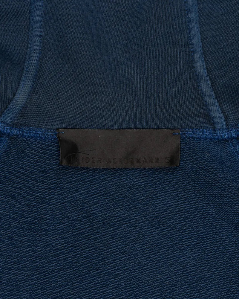 Haider Ackermann Sample Perth Indigo blue zip-up sweatshirt thumbnail