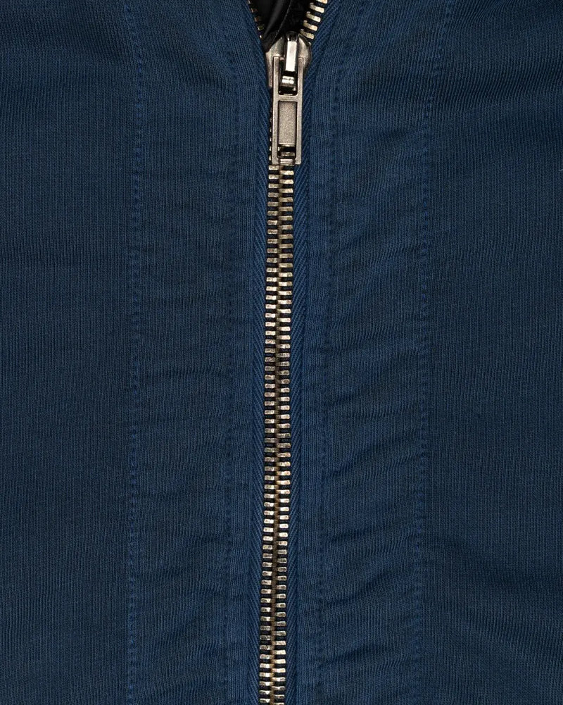 Haider Ackermann Sample Perth Indigo blue zip-up sweatshirt thumbnail